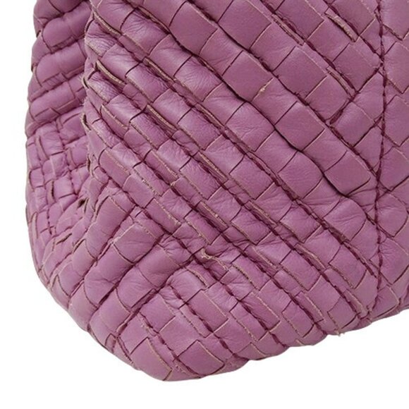 BOTTEGA VENETA Pink Leather Intrecciato Tote Bag - Picture 11 of 15